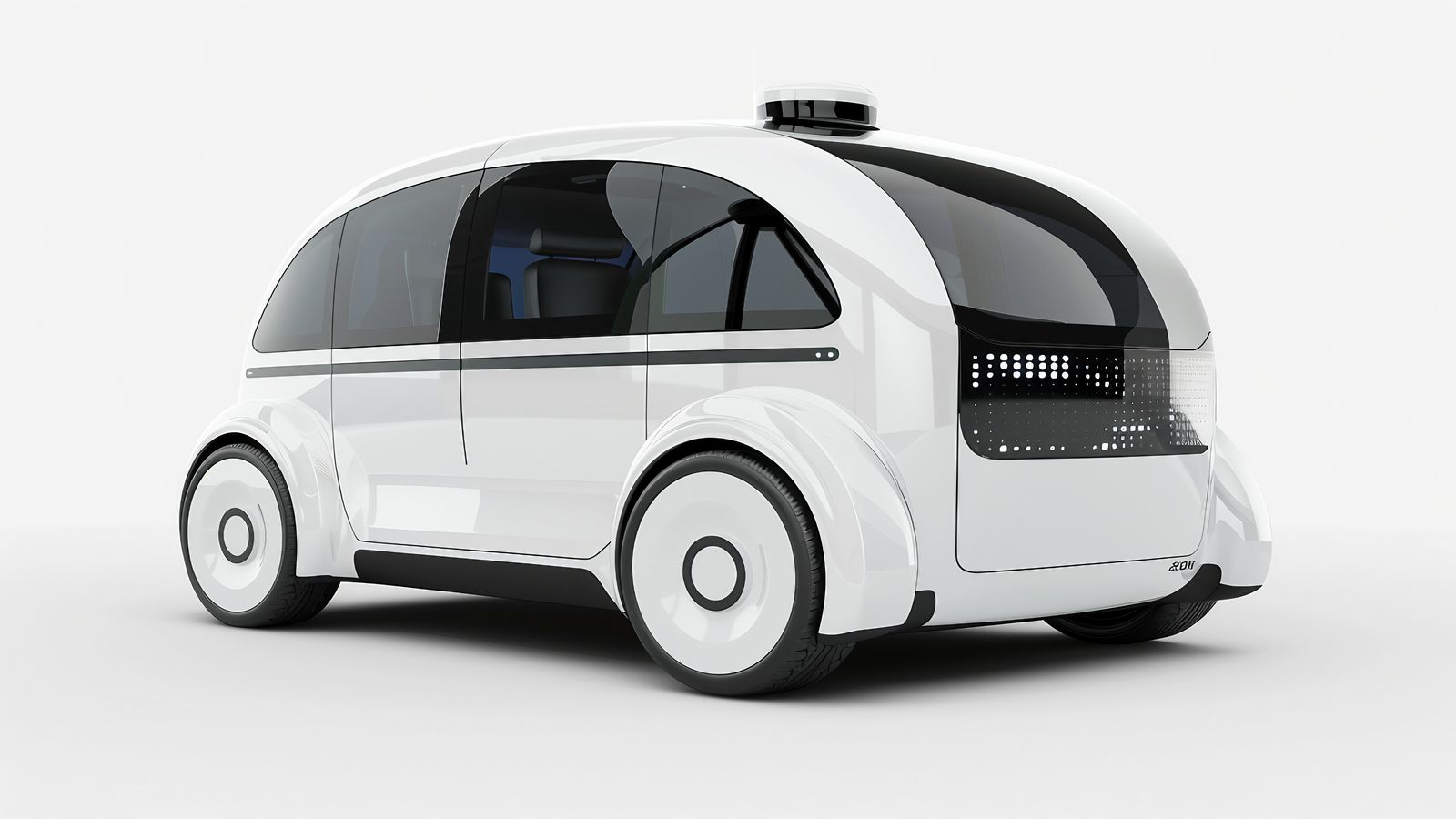 Navia autonomous electric shuttle - compact driverless passenger vehicle for campus and managed routes